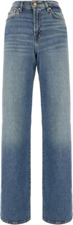 7 For All Mankind Klassieke Denim Jeans voor dagelijks gebruik - Dames - Regular Fit Jeans - Blauw - W25 - Denim - Jeans