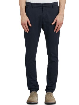 Dondup Mens Cotton Trousers Mod Gaubert - Dark Blue - Size 34 (Waist)