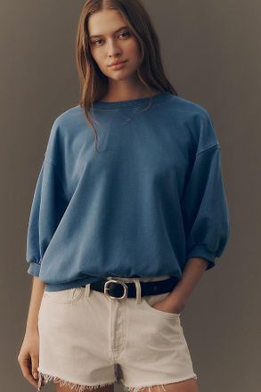 Pilcro The Niki Bubble Sweatshirt by Pilcro