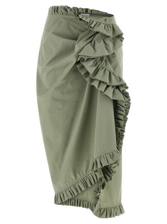 Dries Van Noten Green Sina Skirt