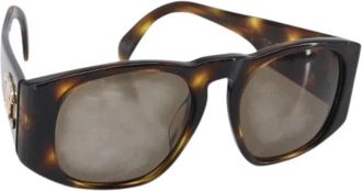 Chanel Pre-owned Plastic Zonnebrillen - Dames - Vintage Accessoires - Bruin - ONE Size - Vintage