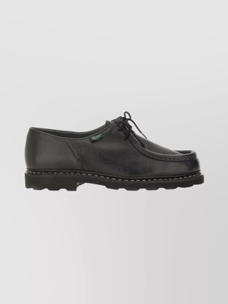 Paraboot round toe lace-up shoes with textured sole