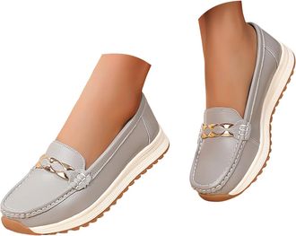 Generic Loafers Shoes for Women Extra Wide Fit Shoes for Women Ladies Loafers Moccasins Cushion Walk Shoe for Women Wide Fitting Shoe for Womens Uk Orthopedic