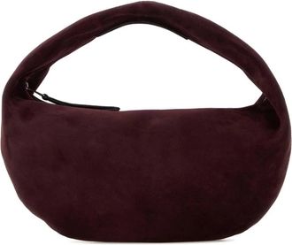 Khaite Olivia Schoudertas - Dames - Handtassen - Paars - ONE Size - Leer - Tassen