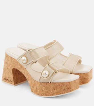 Jimmy Choo London Fayence 95 platform sandals