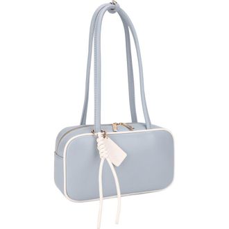 Mali + Lili Eko Vegan Leather Shoulder Bag in Blue Bone at Nordstrom