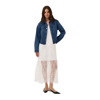 Kaffe Jassen, Dames, Blauw, XL, Denim, Denim Jassen
