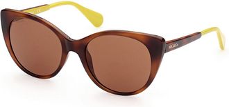 Max & Co. MO0021 52E Womens Sunglasses Tortoiseshell Size 56