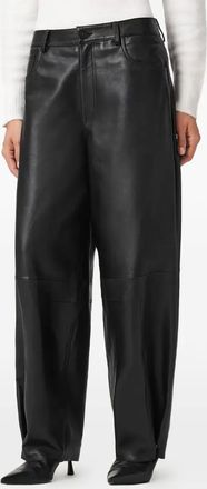 AllSaints Pantaloni Jett in pelle - Nero