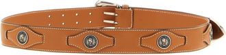 Ermanno Scervino Womens Brown Calfskin Regular Belt