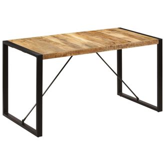 vidaXL Mesa De Comedor Madera Maciza De Mango 140x70x75 Cm Vidaxl