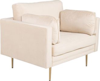 VE DESIGN Design Samtsessel Boom Ecru