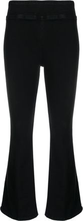 Frame Denim flared denim trousers - women - Cotton/Elastane/Polyester - 2 - Black