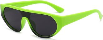 Generic Mens Outdoor Sports Sunglasses Commuter Vacation Womens Sun Glasses(Green)