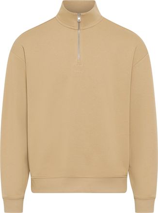 HUGO BOSS Sweatshirt HUGO Durty, Herren, Gr. XXL, medium beige269, Sweatware, Obermaterial: 100% Baumwolle, unifarben, relaxed fit normal, hoch geschlossener Au