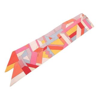 Herm&egrave;s Pre-owned Scarves, female, Multicolor, Size: ONE SIZE Pre-owned Perspective Cavaliere Twilly Scarf