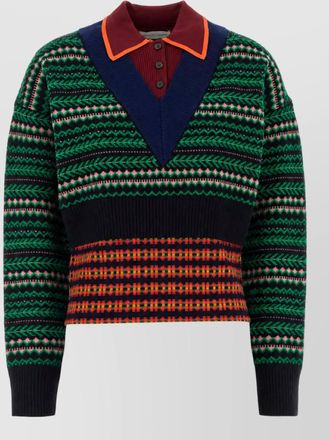 Dries Van Noten embroidered wool sweatshirt