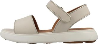 Geox D Nebula 2.0 C S - Dames - Sandalen - Beige - 38 EU - Leer - Schoenen