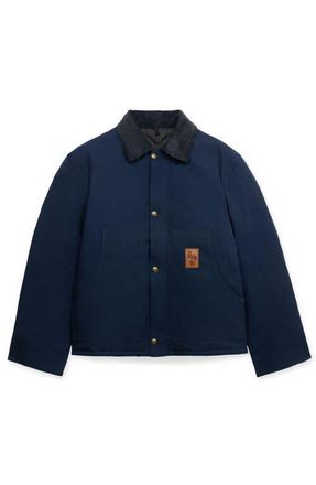 Fortela Vintage Cotton Jacket in Blue at Nordstrom, Size X-Large