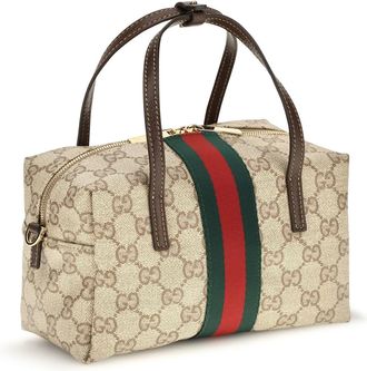 Gucci Womens Mini Boston Handbag With Web Stripe Vin.san.br-Dk.br-Vrv Fabric Handbags Vin.san.br/dk.br/vrv Hand Bags