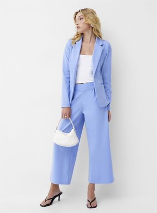 Ichi Womens Structured jersey pleated cropped pant