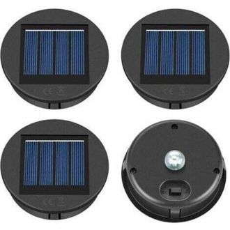 OEM Juego De 4 Luces Solares Led De Repuesto Para Uso Exterior, Farol Solar De 8 Cm, Luz Solar Superior Impermeable Ip55 Para Decoraci&oacute;n De Jard&iacute;n/mesa [c