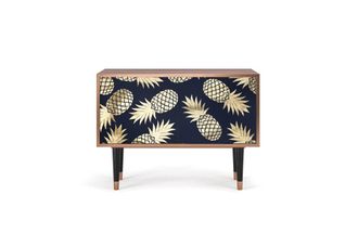 StoryZ Aparador bajo azul y amarillo 2 puertas L 94 cm