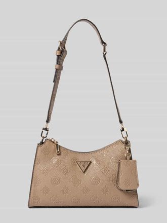 Guess Shoulder Bag in Leder-Optik Modell Cresidia in Beige, Gr&ouml;&szlig;e 1