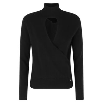 Herno Turtleneck Jumper - female - Herno - Turtlenecks - Black - XL - Knitwear