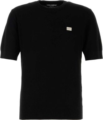 Dolce & Gabbana logo-plaque T-shirt - Black