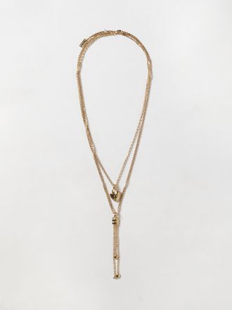 Chlo&eacute; Multi-Strand Gold-Finish Brass Necklace with Heart Pendant