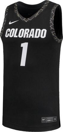 Nike Colorado Basketball Nike Mens College Replica Jersey in Black | P32818COLO25-BLK