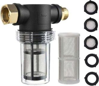 OEM Filtro De Manguera De Jard&iacute;n Para Entrada De Agua De Hidrolavadora, Filtro De Sedimentos En L&iacute;nea, Malla De 40, Malla Adicional De 100