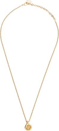 Dior Collana con pendente logo 1970-1990 - Oro