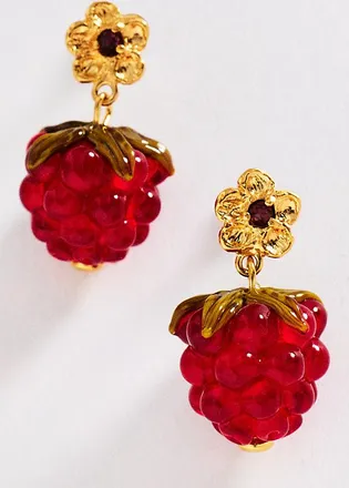10 Decoart Floral Berry Drop Earrings