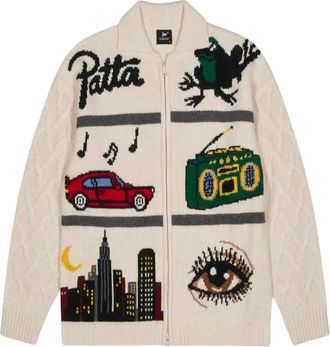 Patta printed cardigan - Neutrals