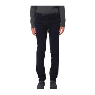 Pantaloni Torino Broeken, Heren, Blauw, S, Katoen, Zwarte Katoenen Chino Broek