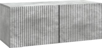 vidaXL Mueble Para Tv De Pared 78,5 X 31 X 30 Cm Gris Hormig&oacute;n Vidaxl