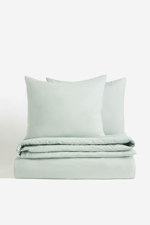 H&M Bettw&auml;sche f&uuml;r Doppel-/King-Size-Betten - Hellgr&uuml;n