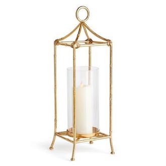 Napa Home & Garden Daphne Lantern Candle Holder Large in Gold at Nordstrom