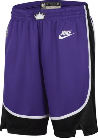 Nike Sacramento Kings 2024/25 Hardwood Classics Nike Mens Dri-FIT NBA Swingman Shorts in Purple | FQ4695-504