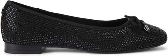 Kurt Geiger Womens Mara Ballet Flats - Black Fabric - Size UK 4