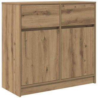vidaXL Credenza con Cassetto Rovere Artigianale 80x34x76 cm Truciolato - Vidaxl