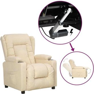 vidaXL Sill&oacute;n Elevable Tela Crema Vidaxl