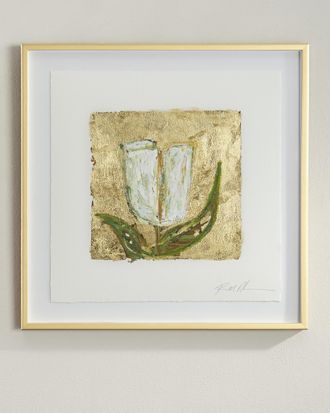 RFA Fine Art Gold and Tulips Giclee on Paper Wall Art