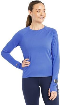 Oiselle Flyout Long-Sleeve Shirt - Womens in Blue Rapids at Nordstrom, Size X-Large