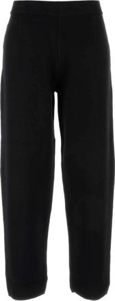 Max Mara Dula Pant - Dames - Straight fit broeken - Zwart - S - Polyester - Broeken