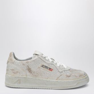 Autry Sneaker Medalist Crystals in white