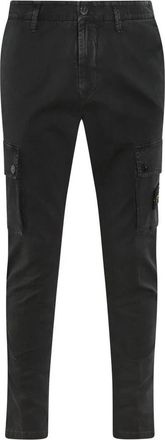 Stone Island Slim-fit Broek - Heren - Slim Fit Broeken - Zwart - W30 - Katoen - Broeken
