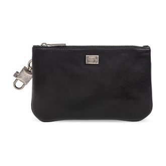 Dolce & Gabbana Leren heuptas - Heren - Portefeuilles - Zwart - ONE Size - Leer - Accessoires